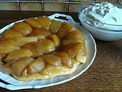 TARTE TATIN POMMES CANNELLE ET SA CHANTILLY