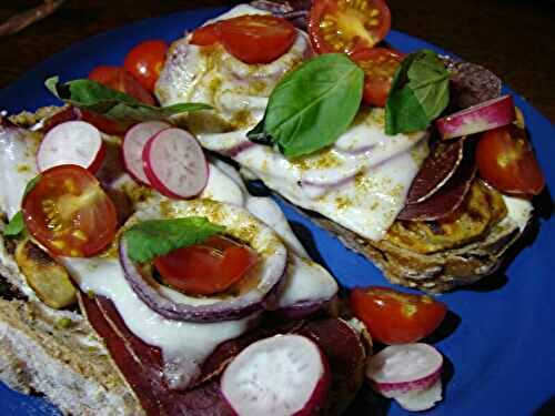 TARTINES CHAUDES A LA TOMME DE CHEVRE