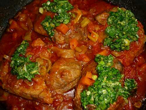 OSSO BUCO D'ETE ET SA GREMOLATA