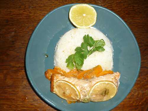 PAPILLOTES DE SAUMON AUX CAROTTES ET AU CITRON