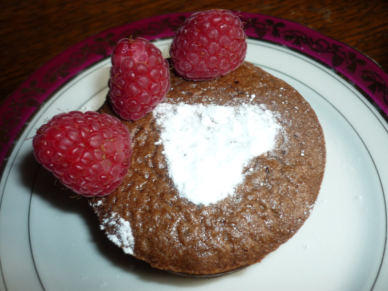 PETITS FONDANTS AUX DEUX CHOCOLATS 