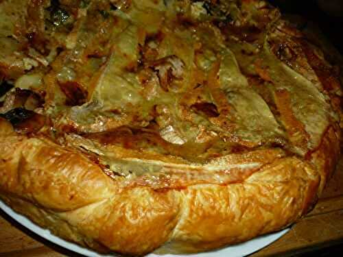 TARTE POIREAUX, BACON, REBLOCHON