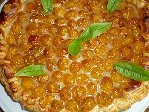 TARTE AUX MIRABELLES DE LORRAINE, EPICES ET VERVEINE CITRONNELLE