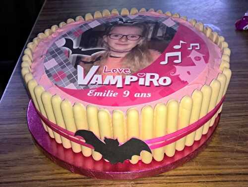 Gâteau zébré Chica vampiro