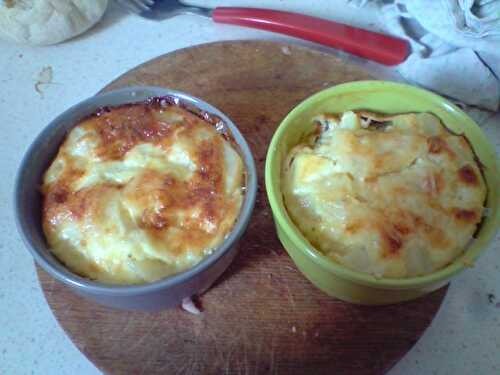 Gratin de pomme de terre et choux fleur a la cancoillotte