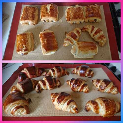 Petit pains au chocolat et croissants au beurre avec la méthode escargot au companion