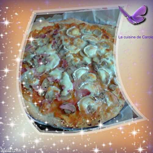 Pizza au chévre/jambon - bienvenue dans la cuisine de Carole