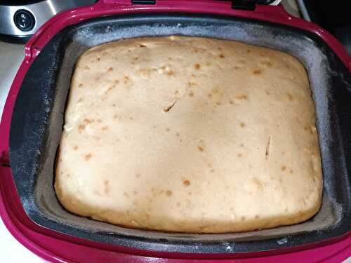 Gâteau allégé au fromage blanc 0% et pommes cuit au Cake factory