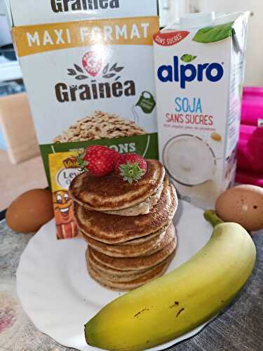 Pancakes bananes et flocons d’avoine(recette heathly)