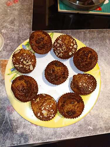 Muffins healthy bananes et flocons d’avoine