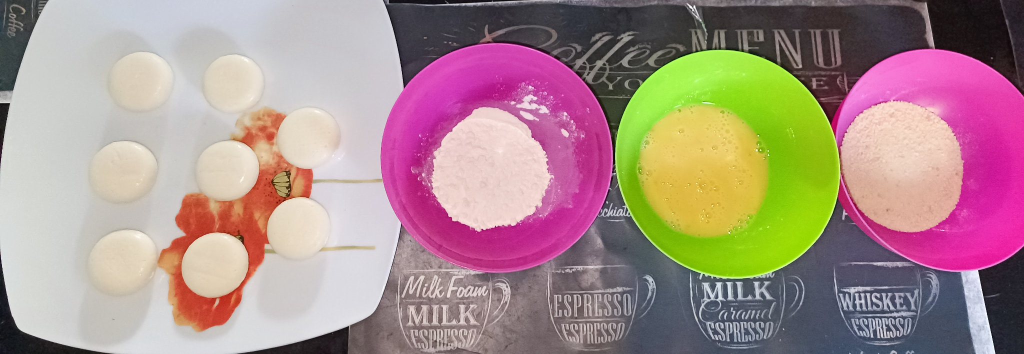 Minis babybel panés dans la friteuse à air chaud xiaomi 