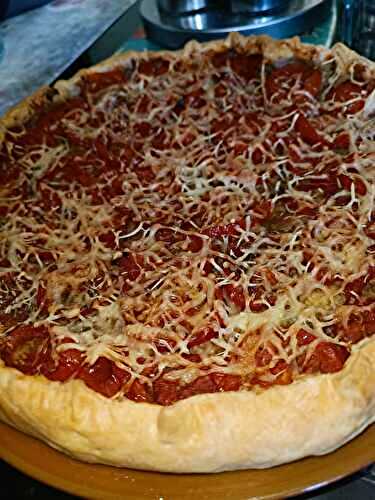 Tarte thon,moutarde et tomates