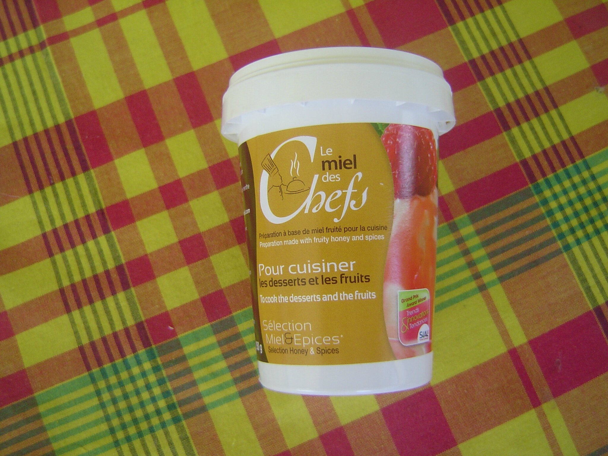 Nouveau produit à base de miel reçu