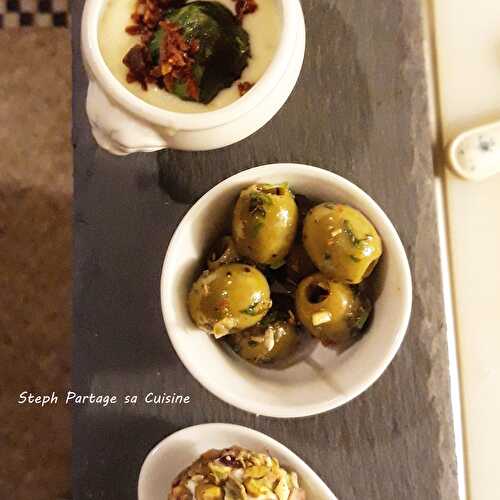 Olives marinées aux herbes et à la feta - Steph Partage sa Cuisine