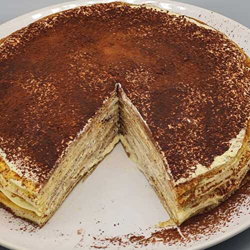 Gâteau de Crêpes Tiramisu