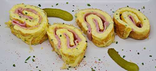 Omelette Roulée Jambon Fromage