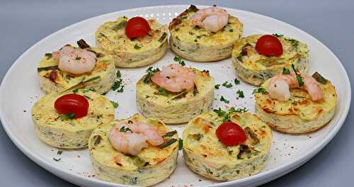 Palets Soufflés aux Crevettes et Asperges Vertes