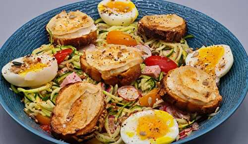 Spaghettis de Courgettes au Chèvre