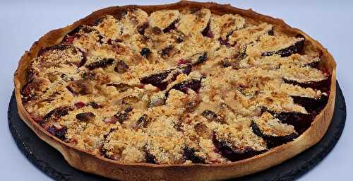 Tarte Crumble aux 2 Prunes