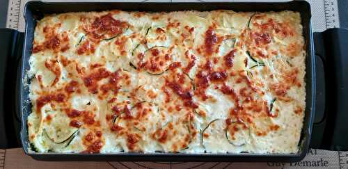 Gratin de Courgettes Pommes de Terre Mozzarella