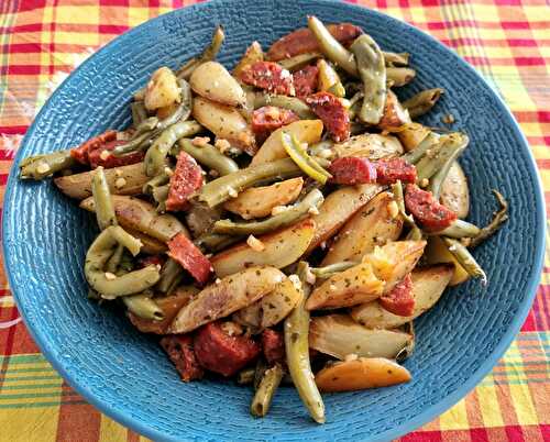 Poêlée de Pommes de Terre Chorizo Haricots Verts