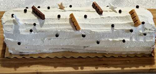 Roulé Stracciatella Façon Bûche