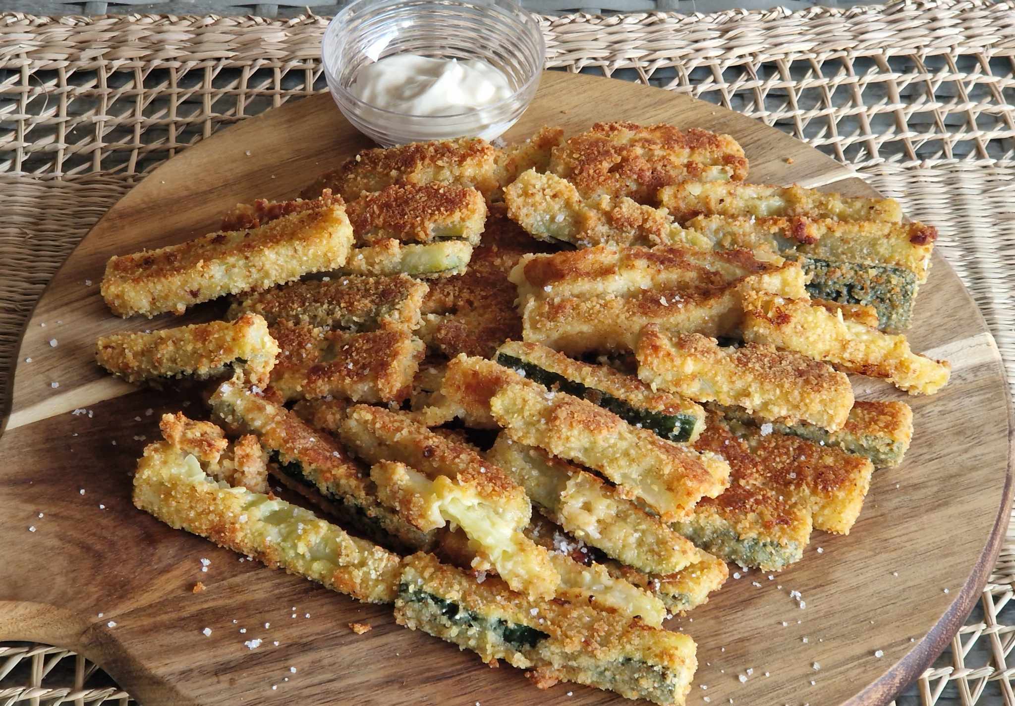 Frites de Courgettes Panées