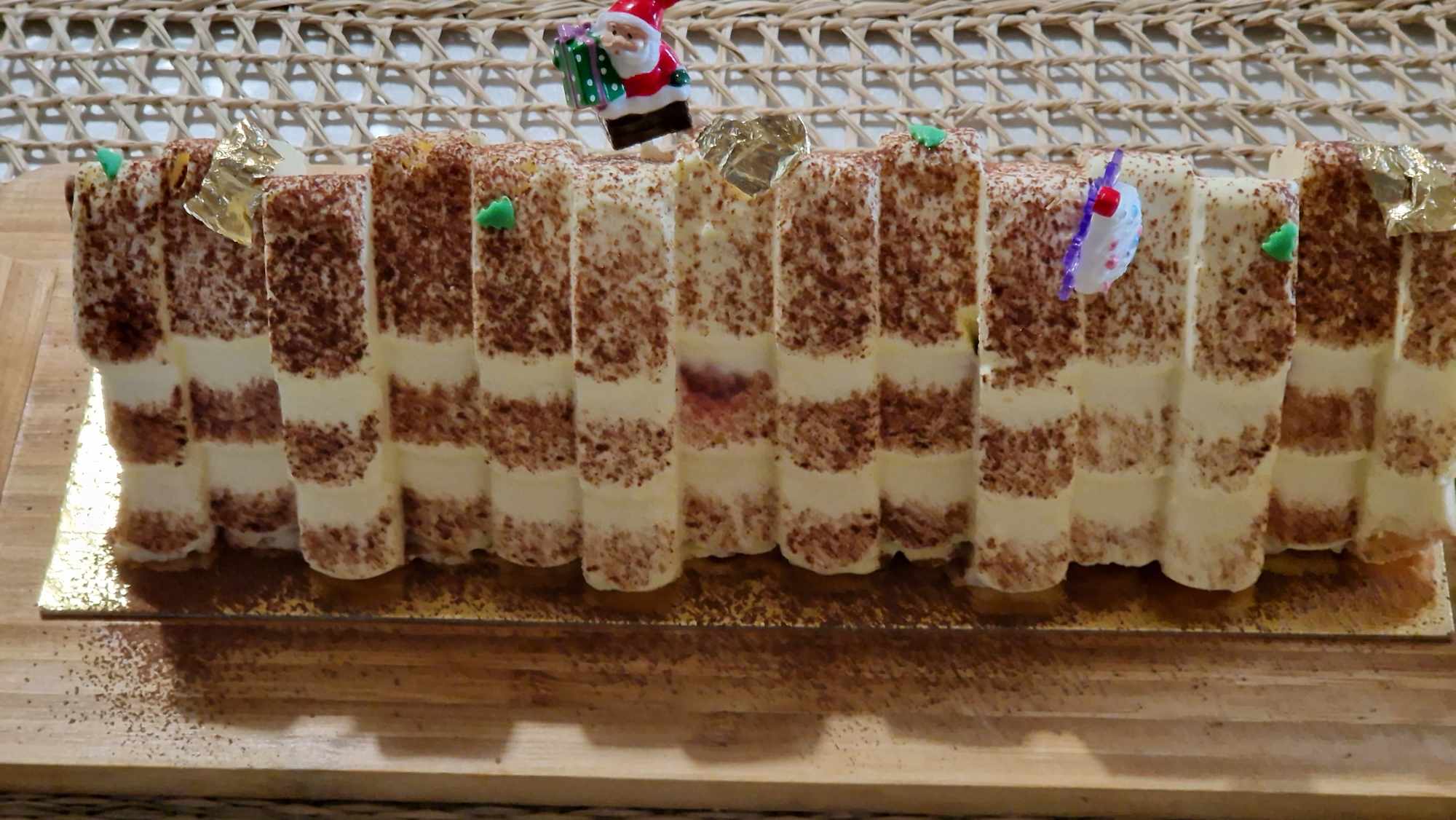 Bûche Sapin Tiramisu