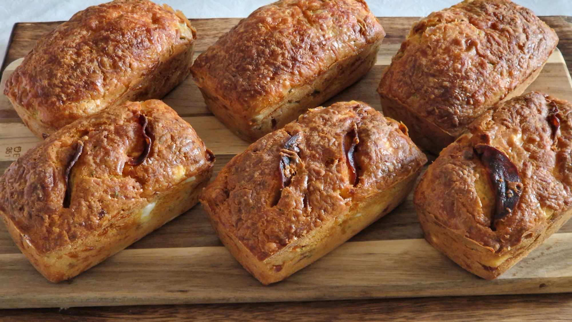 Cakes Jambon-Olives Chorizo-Feta