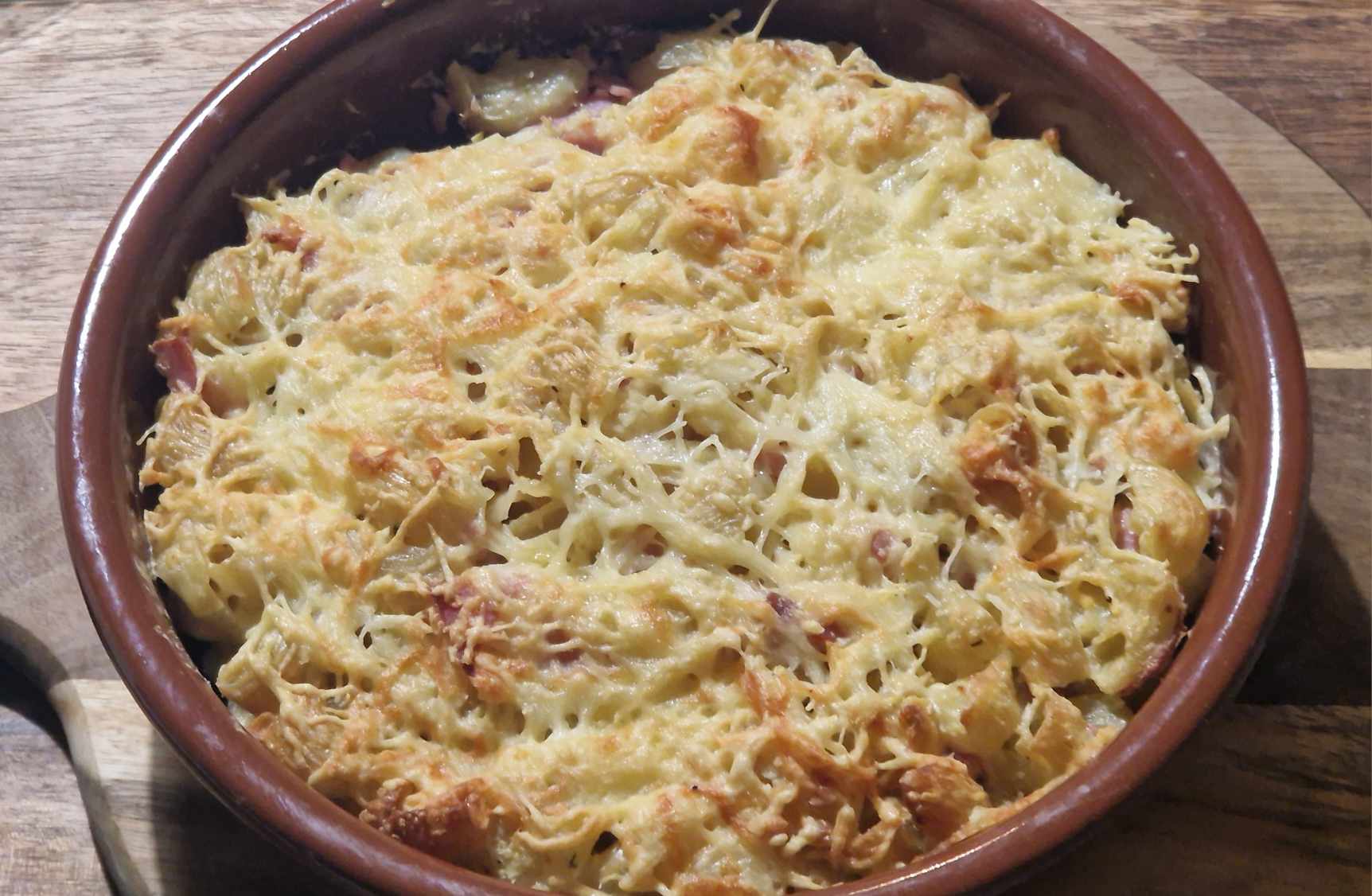 Gratin de Pâtes Jambon Fromage