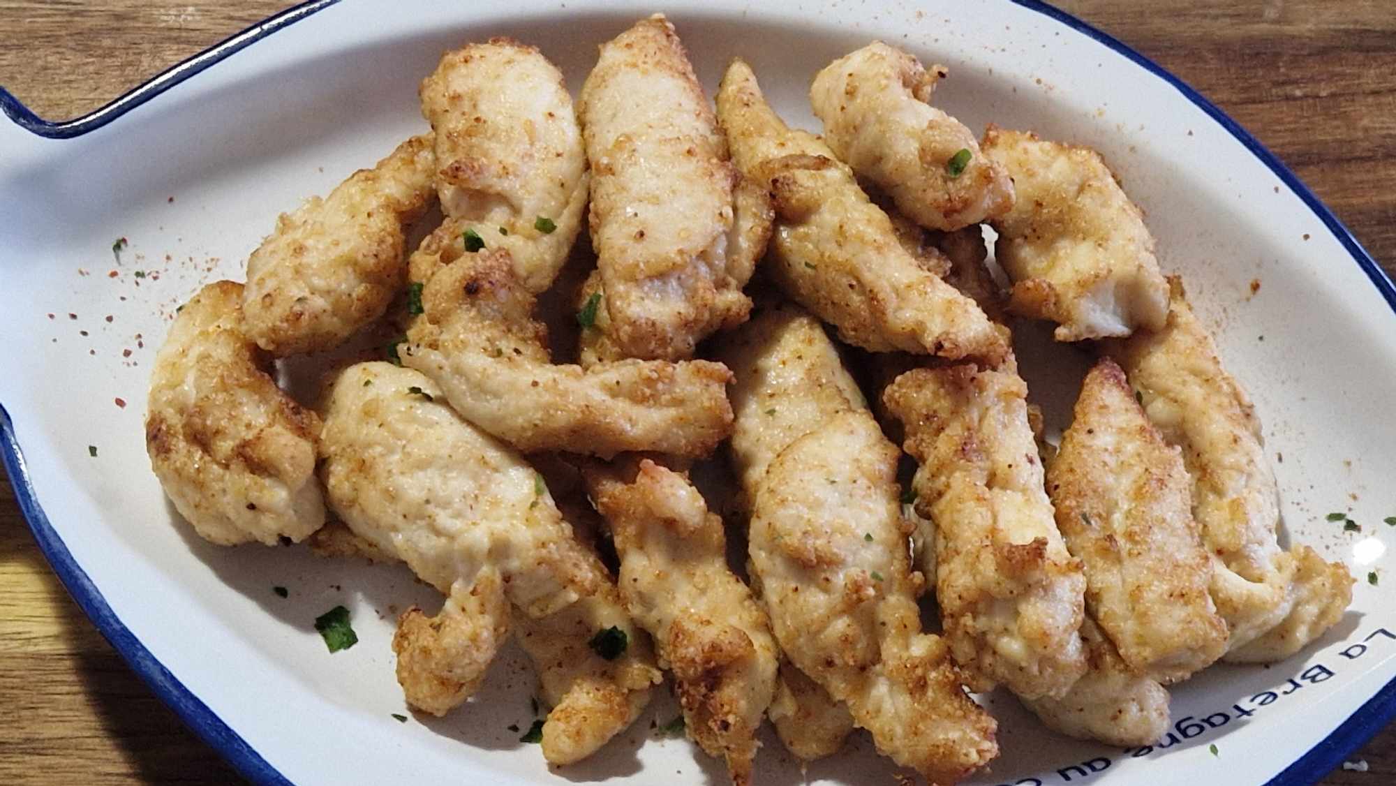 Aiguillettes de Poulet au Parmesan