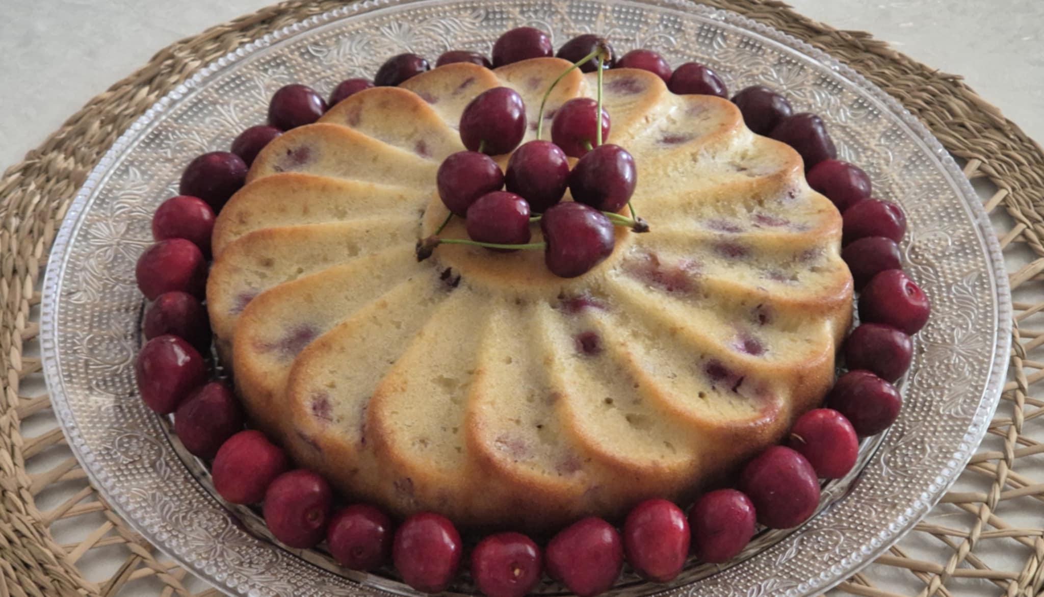 Gâteau Madeleine aux Cerises