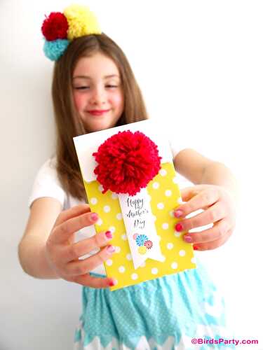 Fêtes | Party Printables: Cadeaux DIY Pour La Fête des Mères - On Bricole avec des Pompons!