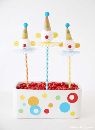 Fêtes | Party Printables: Cake Pops Clown DIY