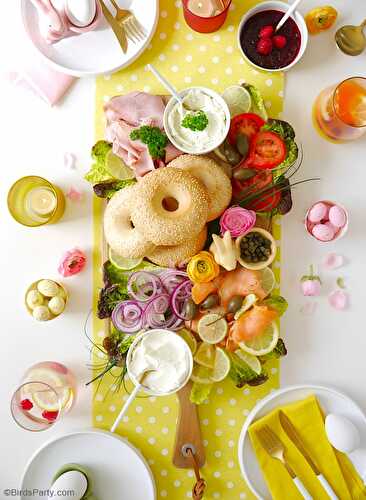 Fêtes | Party Printables: Comment Construire Un Plateau de Bagels Pour Le Brunch