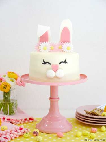 Fêtes | Party Printables: Comment Faire un Gâteau de Lapin de Pâques 🐰🥚🌸