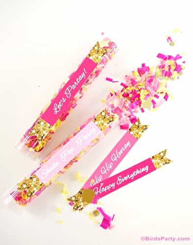 Fêtes | Party Printables: Confetti Poppers DIY