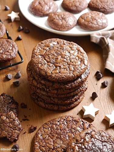 Fêtes | Party Printables: Cookies Brownie au Chocolat Sans Gluten