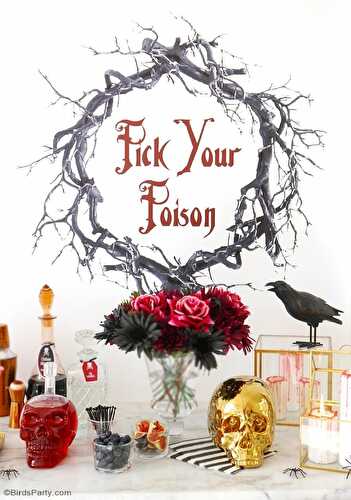 Fêtes | Party Printables: Creepy n' Chic Halloween Cocktail Party