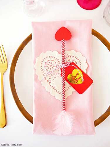 Fêtes | Party Printables: Déco de Table de Dernière Minute pour la Saint Valentin