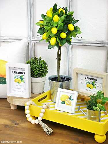 Fêtes | Party Printables: Décor DIY sur le Thème Citron 🍋