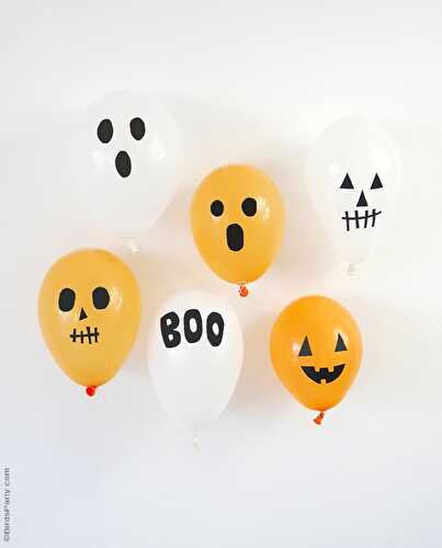 Fêtes | Party Printables: DIY Ballons Halloween avec du Ruban Électrique