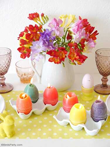 Fêtes | Party Printables: DIY Bougies Oeuf de Pâques