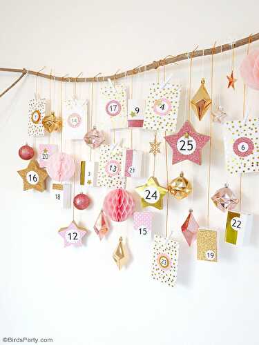 Fêtes | Party Printables: DIY Calendrier de l'Avent Rose & Cuivre