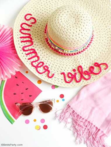 Fêtes | Party Printables: DIY Chapeaux d’Été Personnalisés