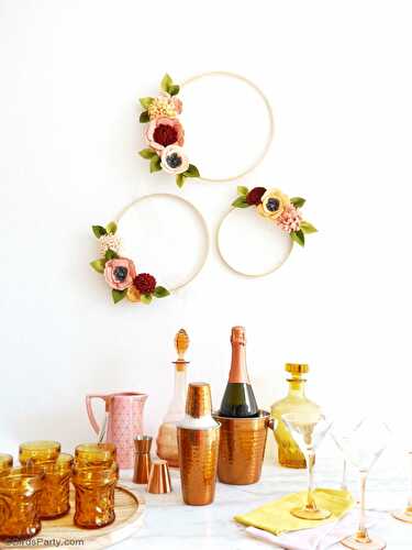 Fêtes | Party Printables: DIY Couronne de Fleurs en Feutrine