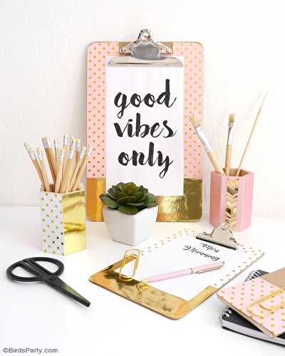 Fêtes | Party Printables: DIY Décor de Bureau Customisé