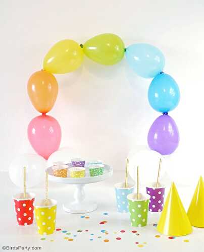 Fêtes | Party Printables: DIY Décor Facile Balloons Arc-en-Ciel