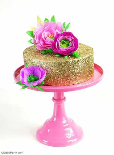 Fêtes | Party Printables: DIY Décoration de Gâteau en Fleurs de Papier