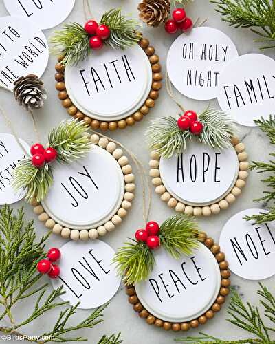 Fêtes | Party Printables: DIY Décorations de Sapin de Noël Recyclés